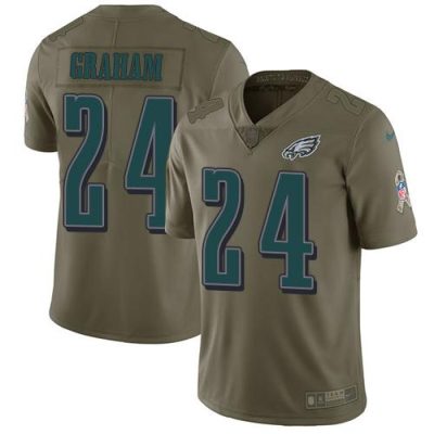 Nike Philadelphia Eagles #24 Corey Graham Olive Stitched NFL Limited 2017 Salute To Service Jersey