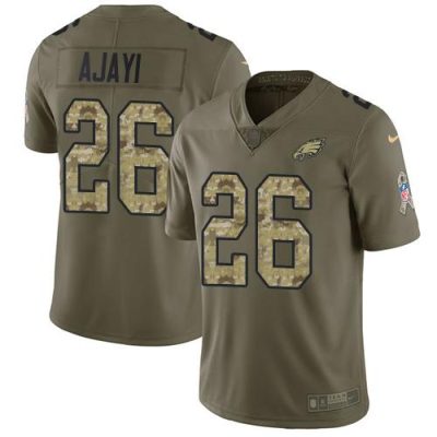 Nike Philadelphia Eagles #26 Jay Ajayi Olive/Camo Stitched NFL Limited 2017 Salute To Service Jersey