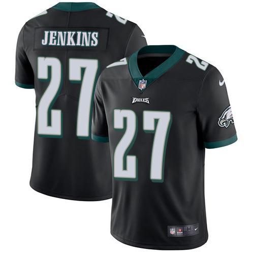 Nike Philadelphia Eagles #27 Malcolm Jenkins Black Alternate Stitched NFL Vapor Untouchable Limited Jersey