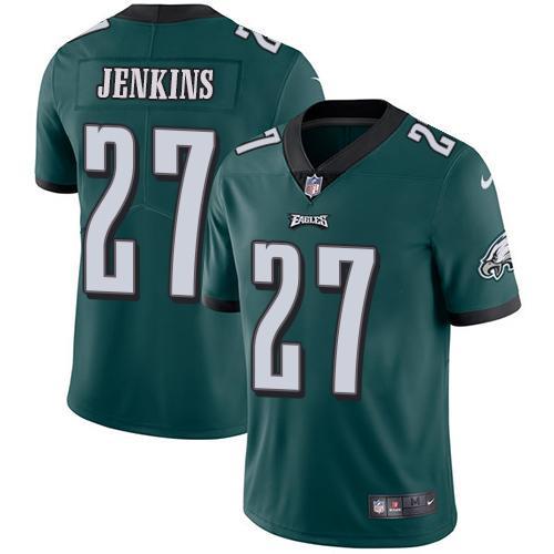 Nike Philadelphia Eagles #27 Malcolm Jenkins Midnight Green Team Color Stitched NFL Vapor Untouchable Limited Jersey