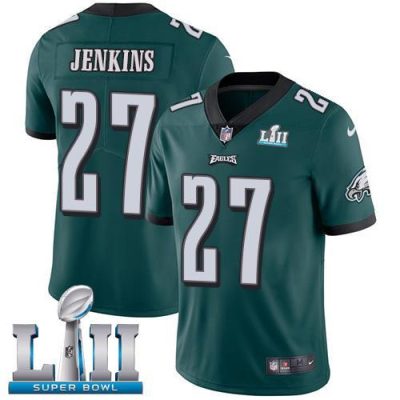 Nike Philadelphia Eagles #27 Malcolm Jenkins Midnight Green Team Color Super Bowl LII Stitched NFL Vapor Untouchable Limited Jersey