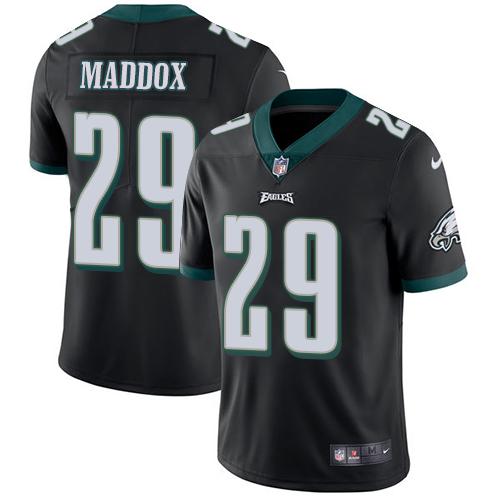 Nike Philadelphia Eagles #29 Avonte Maddox Black Alternate Stitched NFL Vapor Untouchable Limited Jersey