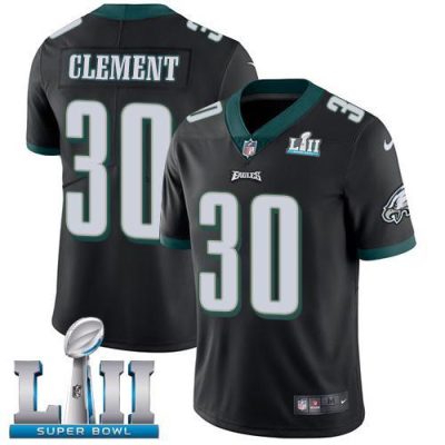 Nike Philadelphia Eagles #30 Corey Clement Black Alternate Super Bowl LII Stitched NFL Vapor Untouchable Limited Jersey