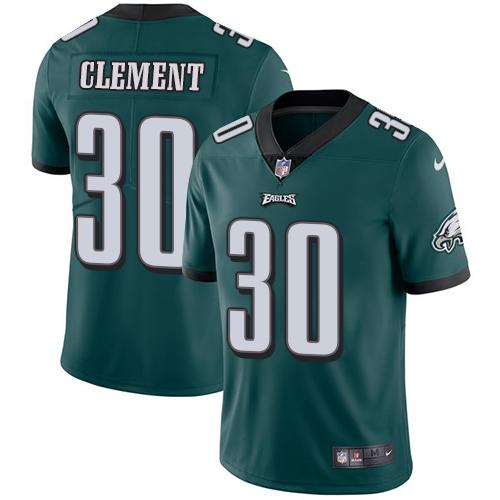 Nike Philadelphia Eagles #30 Corey Clement Midnight Green Team Color Stitched NFL Vapor Untouchable Limited Jersey