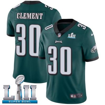 Nike Philadelphia Eagles #30 Corey Clement Midnight Green Team Color Super Bowl LII Youth Stitched NFL Vapor Untouchable Limited Jersey Youth