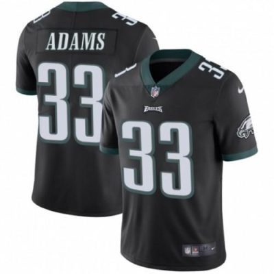 Nike Philadelphia Eagles #33 Josh Adams Black Alternate Stitched NFL Vapor Untouchable Limited Jersey