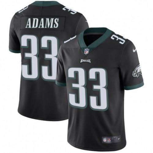 Nike Philadelphia Eagles #33 Josh Adams Black Alternate Stitched NFL Vapor Untouchable Limited Jersey