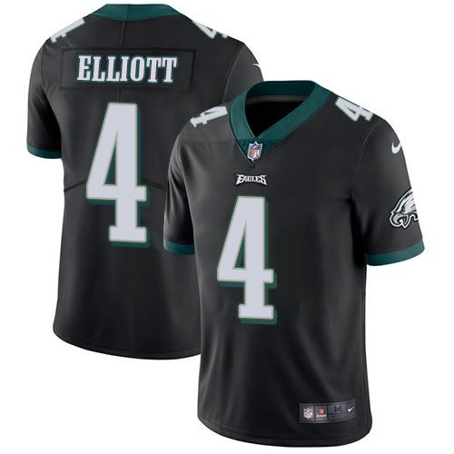 Nike Philadelphia Eagles #4 Jake Elliott Black Alternate Stitched NFL Vapor Untouchable Limited Jersey