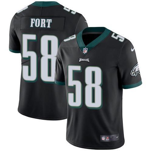 Nike Philadelphia Eagles #58 LJ Fort Black Alternate Stitched NFL Vapor Untouchable Limited Jersey