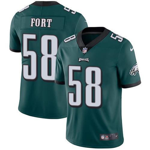 Nike Philadelphia Eagles #58 LJ Fort Midnight Green Team Color Stitched NFL Vapor Untouchable Limited Jersey