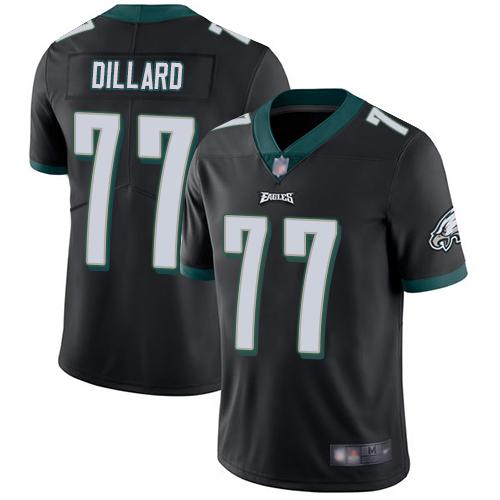 Nike Philadelphia Eagles #77 Andre Dillard Black Alternate Stitched NFL Vapor Untouchable Limited Jersey