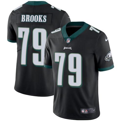 Nike Philadelphia Eagles #79 Brandon Brooks Black Alternate Stitched NFL Vapor Untouchable Limited Jersey