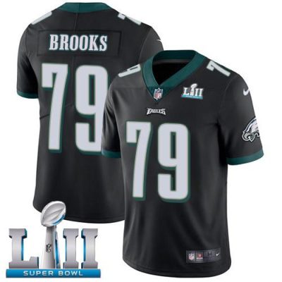 Nike Philadelphia Eagles #79 Brandon Brooks Black Alternate Super Bowl LII Stitched NFL Vapor Untouchable Limited Jersey