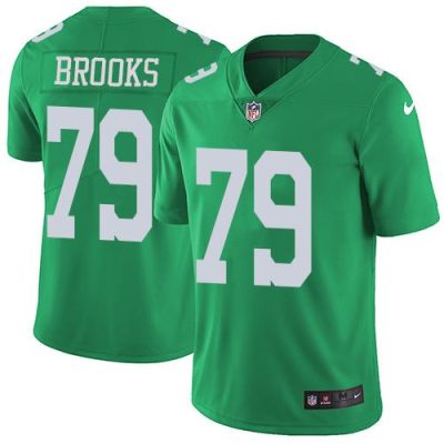 Nike Philadelphia Eagles #79 Brandon Brooks Green Stitched NFL Limited Rush Jersey