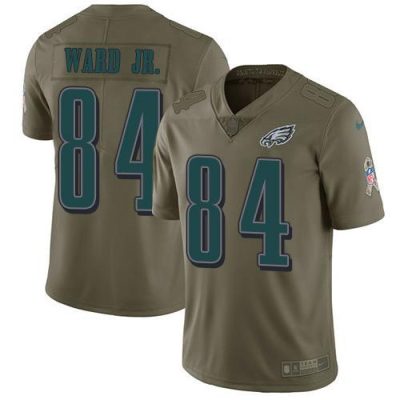 Nike Philadelphia Eagles #84 Greg Ward Jr. Olive Stitched NFL Limited 2017 Salute To Service Jersey