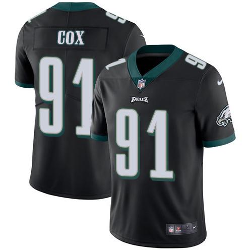 Nike Philadelphia Eagles #91 Fletcher Cox Black Alternate Stitched NFL Vapor Untouchable Limited Jersey