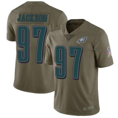 Nike Philadelphia Eagles #97 Malik Jackson Olive Stitched NFL Limited 2017 Salute To Service Jersey