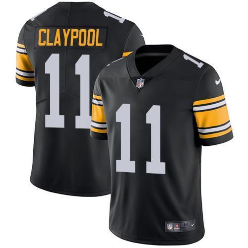 Nike Pittsburgh Steelers #11 Chase Claypool Black Alternate Stitched NFL Vapor Untouchable Limited Jersey