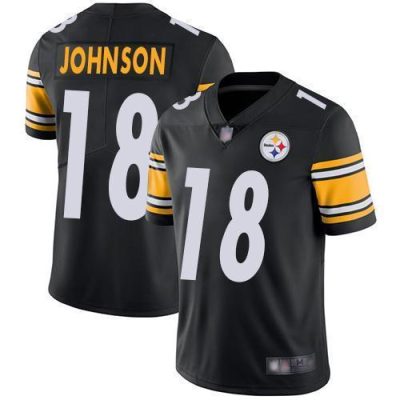 Nike Pittsburgh Steelers #18 Diontae Johnson Black Team Color Stitched NFL Vapor Untouchable Limited Jersey