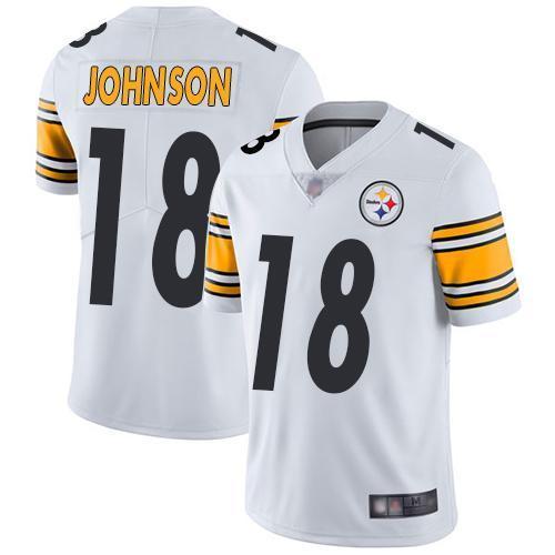 Nike Pittsburgh Steelers #18 Diontae Johnson White Stitched NFL Vapor Untouchable Limited Jersey