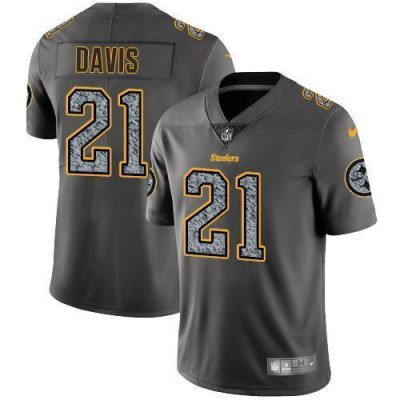 Nike Pittsburgh Steelers #21 Sean Davis Gray Static Stitched NFL Vapor Untouchable Limited Jersey