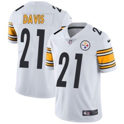 Nike Pittsburgh Steelers #21 Sean Davis White Stitched NFL Vapor Untouchable Limited Jersey