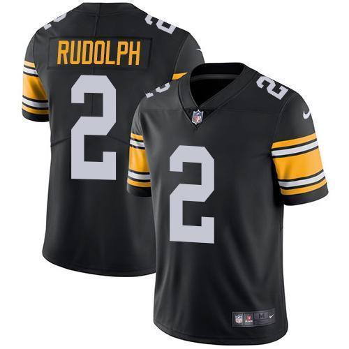 Nike Pittsburgh Steelers #2 Mason Rudolph Black Alternate Stitched NFL Vapor Untouchable Limited Jersey