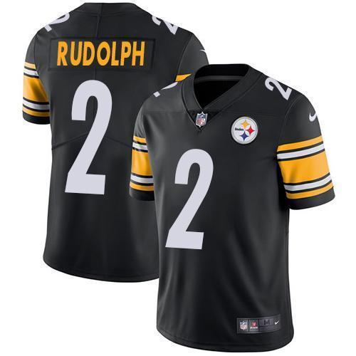 Nike Pittsburgh Steelers #2 Mason Rudolph Black Team Color Stitched NFL Vapor Untouchable Limited Jersey