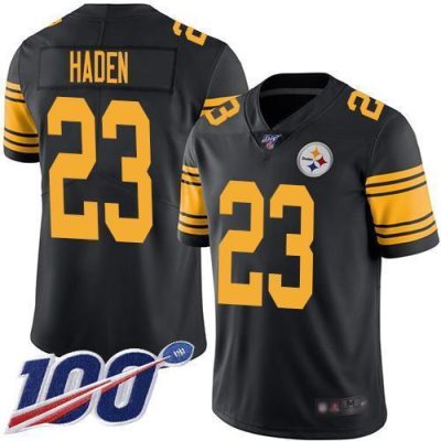 Nike Pittsburgh Steelers #23 Joe Haden Black Stitched NFL Limited Rush 100th Season Jersey