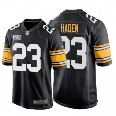 Nike Pittsburgh Steelers #23 Joe Haden Super Bowl XIII 1978 Retro Game NFL Jersey Black