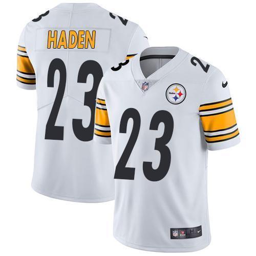 Nike Pittsburgh Steelers #23 Joe Haden White Stitched NFL Vapor Untouchable Limited Jersey
