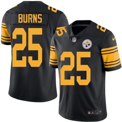 Nike Pittsburgh Steelers #25 Artie Burns Black Stitched NFL Limited Rush Jersey