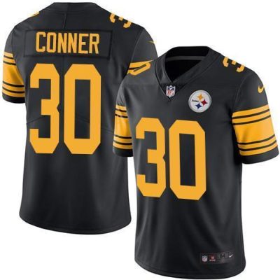 Nike Pittsburgh Steelers #30 James Conner Black Stitched NFL Limited Rush Jersey