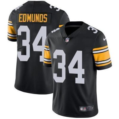 Nike Pittsburgh Steelers #34 Terrell Edmunds Black Team Color Stitched NFL Vapor Untouchable Limited Jersey