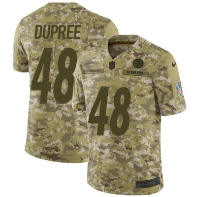 Nike Pittsburgh Steelers #48 Bud Dupree Camo Stitched NFL Limited 2018 Salute To Service Jersey