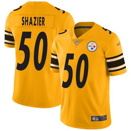 Nike Pittsburgh Steelers #50 Ryan Shazier Gold Stitched NFL Limited Inverted Legend Jersey