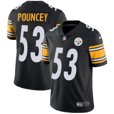 Nike Pittsburgh Steelers #53 Maurkice Pouncey Black Team Color Stitched NFL Vapor Untouchable Limited Jersey