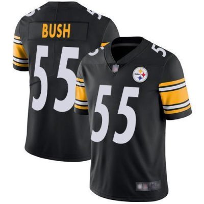 Nike Pittsburgh Steelers #55 Devin Bush Black Team Color Stitched NFL Vapor Untouchable Limited Jersey