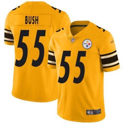 Nike Pittsburgh Steelers #55 Devin Bush Gold Stitched NFL Limited Inverted Legend Jersey