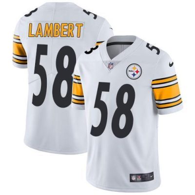 Nike Pittsburgh Steelers #58 Jack Lambert White Stitched NFL Vapor Untouchable Limited Jersey