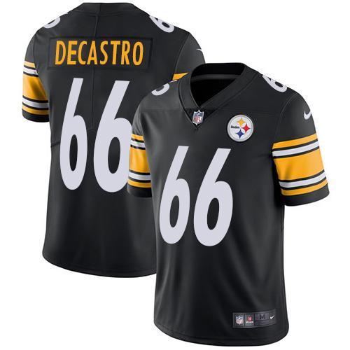 Nike Pittsburgh Steelers #66 David DeCastro Black Team Color Stitched NFL Vapor Untouchable Limited Jersey