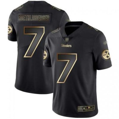 Nike Pittsburgh Steelers #7 Ben Roethlisberger Black/Gold Stitched NFL Vapor Untouchable Limited Jersey