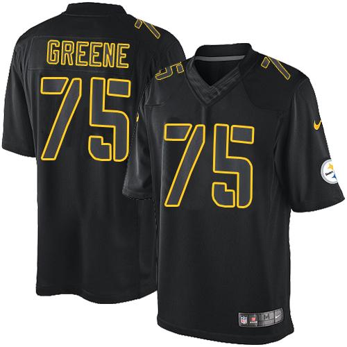 Nike Pittsburgh Steelers #75 Joe Greene Black Stitched NFL Impact Limited Jersey