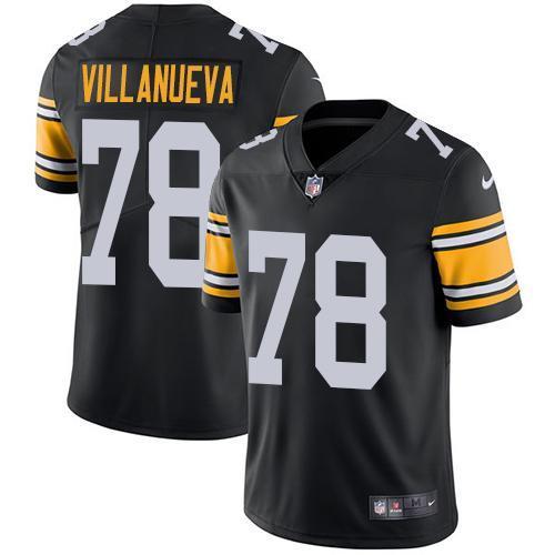 Nike Pittsburgh Steelers #78 Alejandro Villanueva Black Alternate Stitched NFL Vapor Untouchable Limited Jersey
