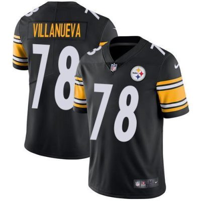 Nike Pittsburgh Steelers #78 Alejandro Villanueva Black Team Color Stitched NFL Vapor Untouchable Limited Jersey