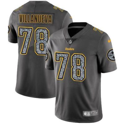 Nike Pittsburgh Steelers #78 Alejandro Villanueva Gray Static Stitched NFL Vapor Untouchable Limited Jersey