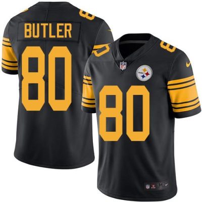Nike Pittsburgh Steelers #80 Jack Butler Black Stitched NFL Limited Rush Jersey