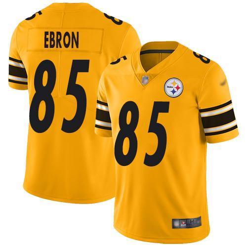 Nike Pittsburgh Steelers #85 Eric Ebron Gold Stitched NFL Limited Inverted Legend Jersey