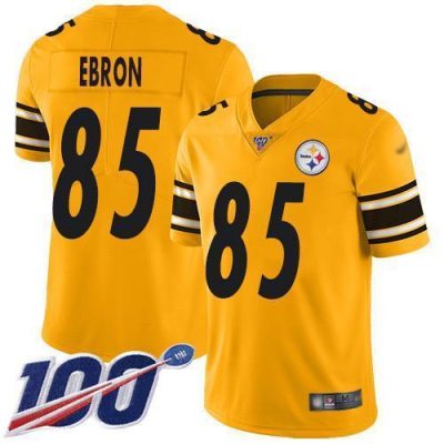Nike Pittsburgh Steelers #85 Eric Ebron Gold Stitched NFL Limited Inverted Legend 100th Season Jersey