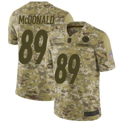 Nike Pittsburgh Steelers #89 Vance McDonald Camo Stitched NFL Limited 2018 Salute To Service Jersey